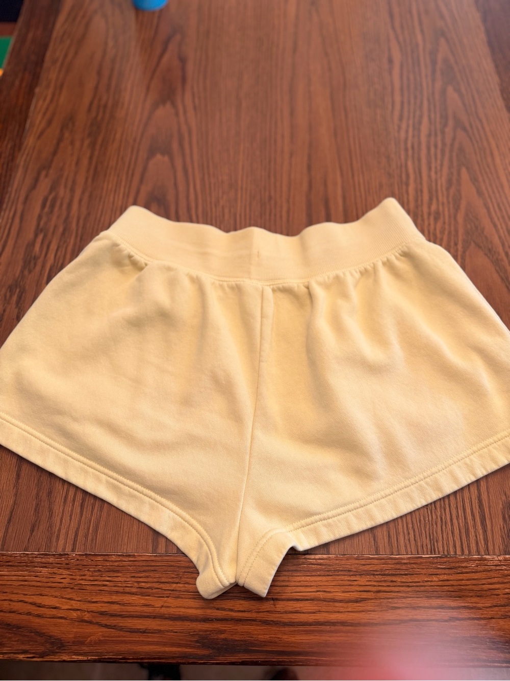 Nike Women's Pale Yellow Athletic Shorts